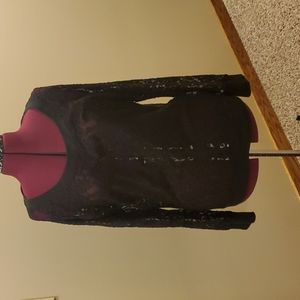 🖤Maurices🖤 Black lace top, size L